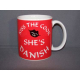 Coffee Mug -  Kiss the Cook She's Danish 